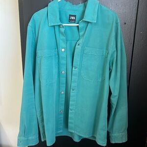 Zara long sleeve jean jacket